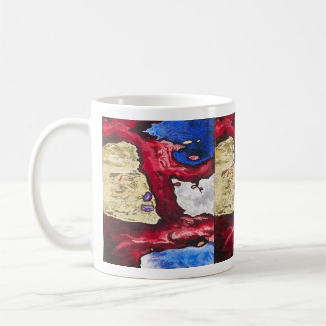 Caneca De Café "Artur Dove's 'Tree Forms and Water' Art Mugs" (Esquerda)