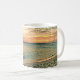 Caneca De Café Aruba Beach Coastal Sunset