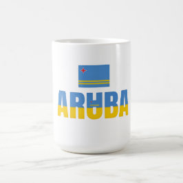 Caneca De Café Aruba  Bolsa Transparente | Caribe | Pronto para o