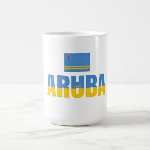Caneca De Café Aruba Bolsa Transparente Caribe Pronto para o