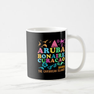Caneca De Café Aruba Bonaire Curaçao 2025 Ilha Viagem Caribenha
