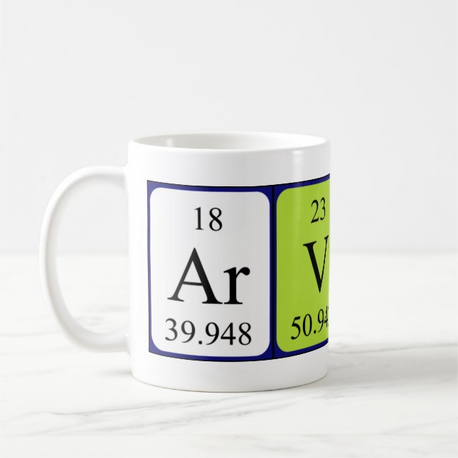 Caneca De Café Arvin periodicamente mesa name mug (Esquerda)
