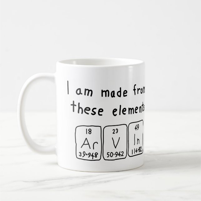 Caneca De Café Arvin periodicamente mesa name mug (Esquerda)