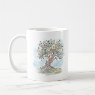 Caneca De Café Árvore Borboleta