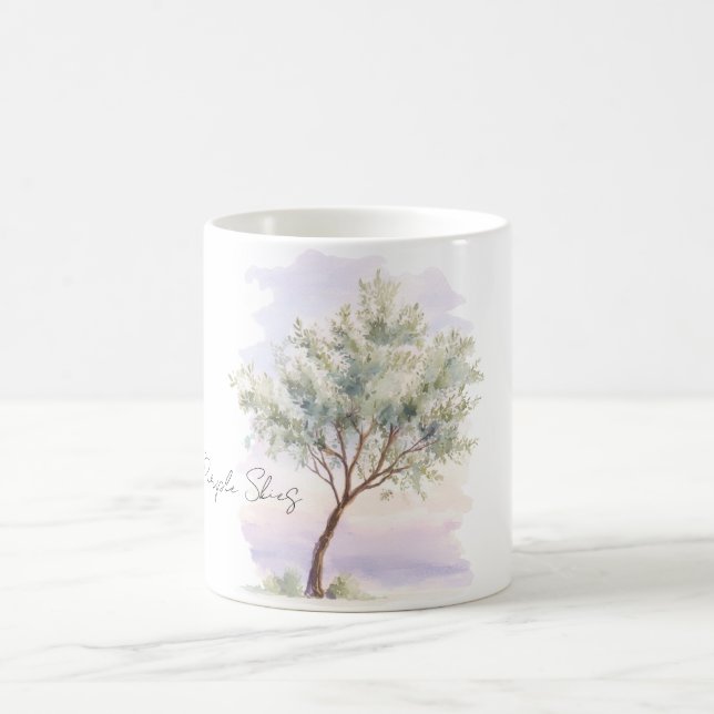 Caneca De Café Árvore Céus Roxos (Centro)