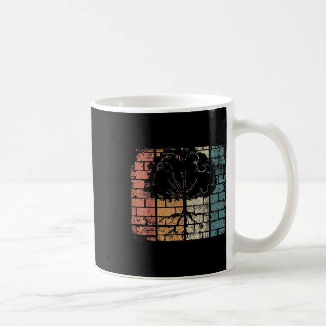 Caneca De Café Árvore com Raízes - Ambiente Retro-Natureza (Direita)