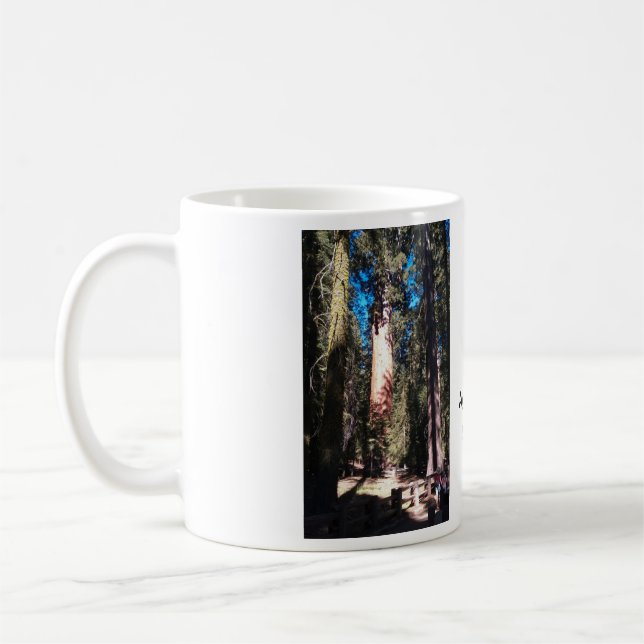 Caneca De Café Árvore da sequóia gigante do general Sherman (Esquerda)