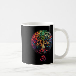 Caneca De Café Árvore Da Vida Com Símbolo Om Yoga