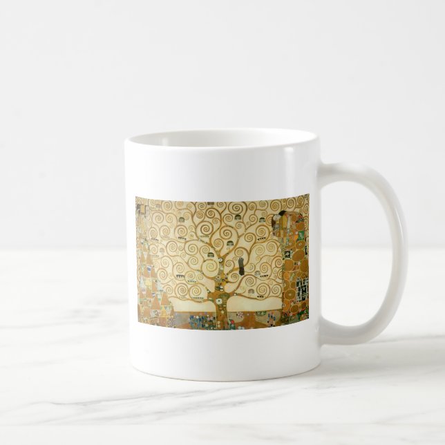 Caneca De Café Árvore da Vida de Gustav Klimt (Direita)