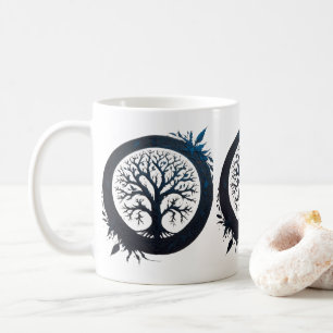 Caneca De Café Árvore da Vida em Azul
