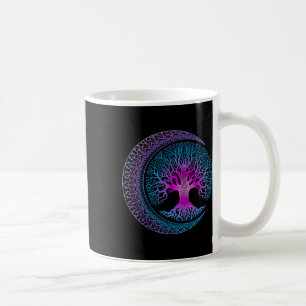 Caneca De Café Árvore Da Vida Fases Da Lua Crescente Mandala Pres