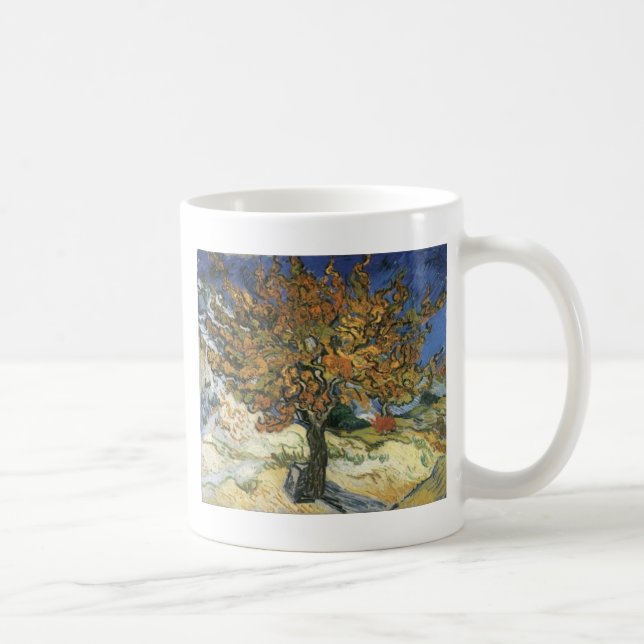 Caneca De Café Árvore de amora por van Gogh (Direita)
