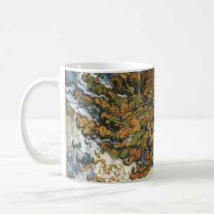 Caneca De Café Árvore de amora por van Gogh Vintage Antiga Arte 