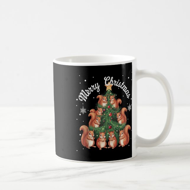 Caneca De Café Árvore de Árvore de Esquilo do Quirrel Xmas até (Direita)