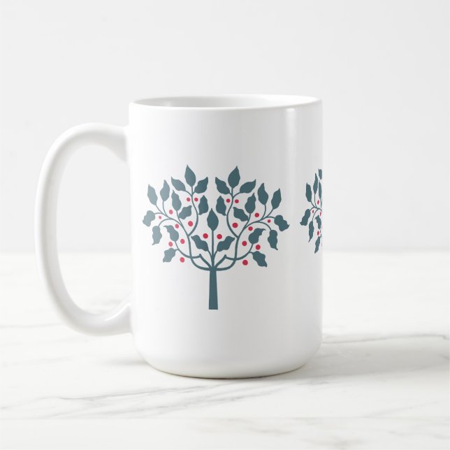 Caneca De Café árvore de azevinho (Esquerda)