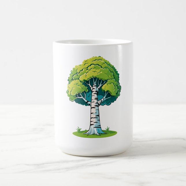 Caneca De Café Árvore de bétula (Centro)