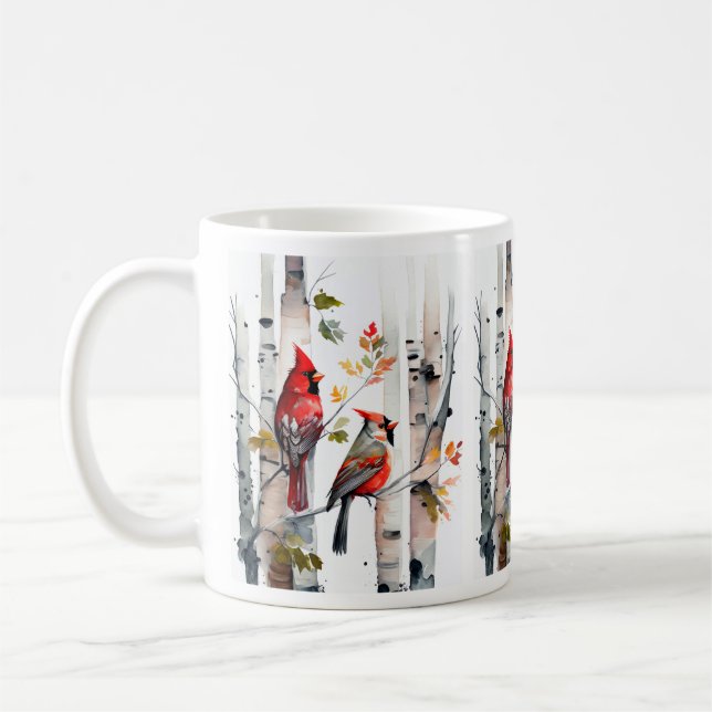 Caneca De Café Árvore de Birch e Canais (Esquerda)