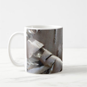 Caneca De Café Árvore de Casca de Bétula Encaracolada Rústica