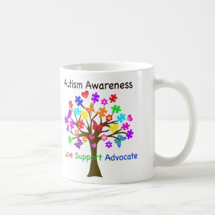 Caneca De Café Árvore de Consciência do Autismo