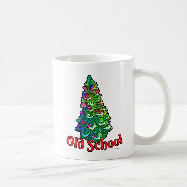 Caneca De Café Árvore de Diversão Cerâmica da Escola Antiga (Direita)