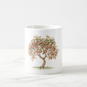 Caneca De Café Árvore de Maçãs Vermelhas