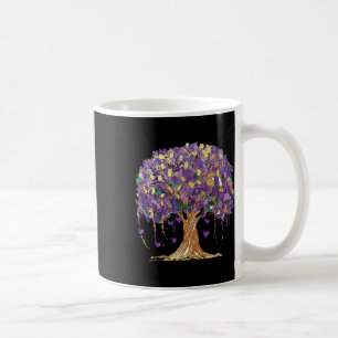 Caneca De Café Árvore de Mardi Gras Contas Nova Orleans 2025 Aqua