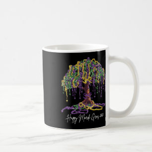 Caneca De Café Árvore de Mardi Gras Contas Nova Orleans 2025 Aqua