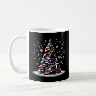 Caneca De Café Árvore de Natal Amor Leitura Livros Bibliotecária