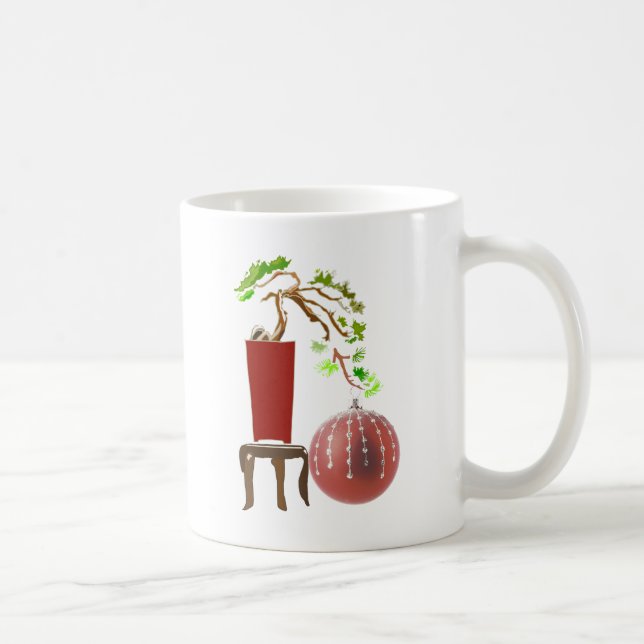 Caneca De Café Árvore de Natal Bonsai (Direita)