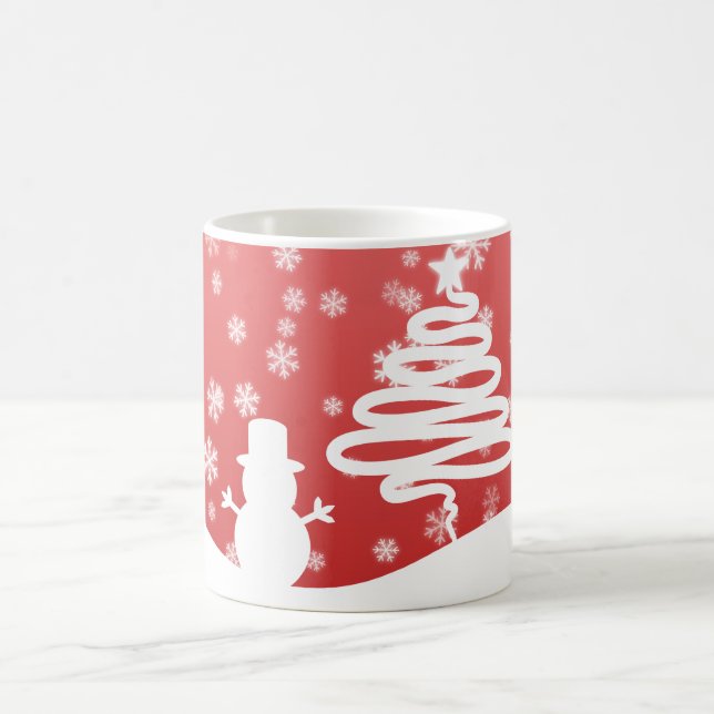 Caneca De Café Árvore de Natal Branca e Neve (Centro)