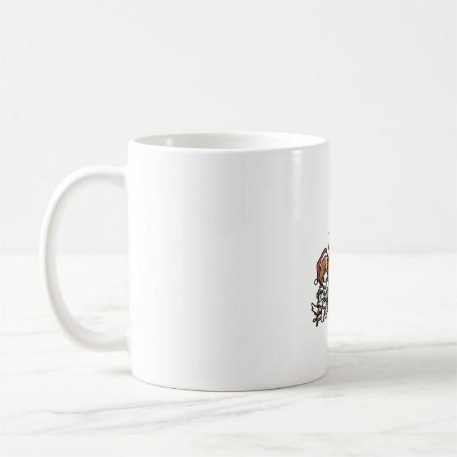 Caneca De Café Árvore de Natal Cavalier King Charles Spaniel (Esquerda)