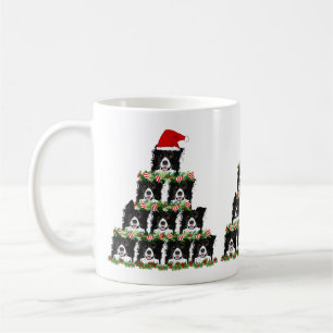 Caneca De Café Árvore de Natal Collie
