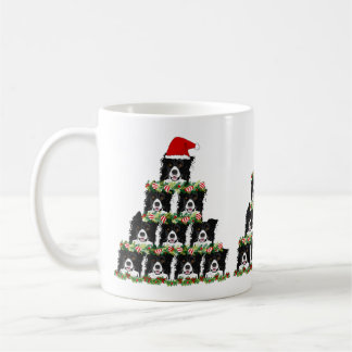 Caneca De Café Árvore de Natal Collie
