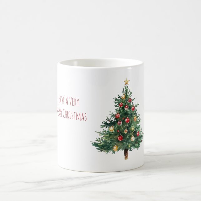 Caneca De Café Árvore de Natal Com Estrela (Centro)