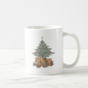 Caneca De Café Árvore de Natal com pacotes
