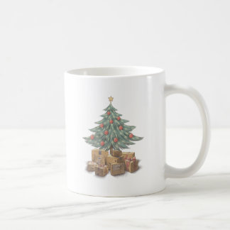 Caneca De Café Árvore de Natal com pacotes