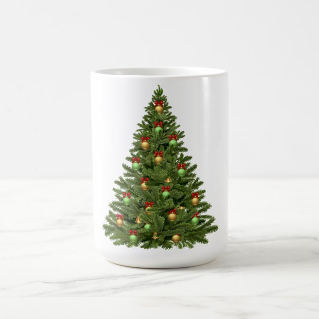 Caneca De Café Árvore de Natal com Star e Presente Feriado (Centro)
