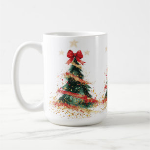 Caneca De Café Árvore de Natal da Coquette Glitter