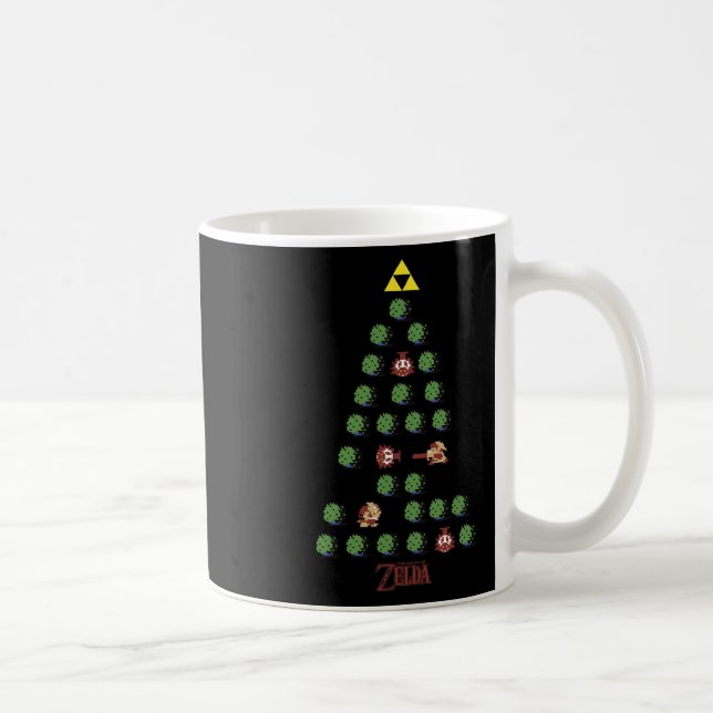 Caneca De Café Árvore de Natal de 8 bits (Direita)