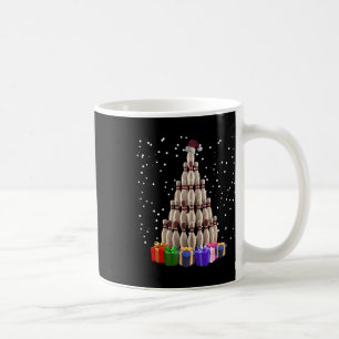Caneca De Café Árvore de Natal de Boliche Natal Engraçado Família