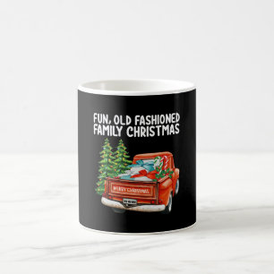 Caneca De Café Árvore de Natal de Camião de Família à Antiga Dive