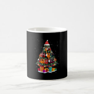 Caneca De Café Árvore de Natal de Guitarra Divertida