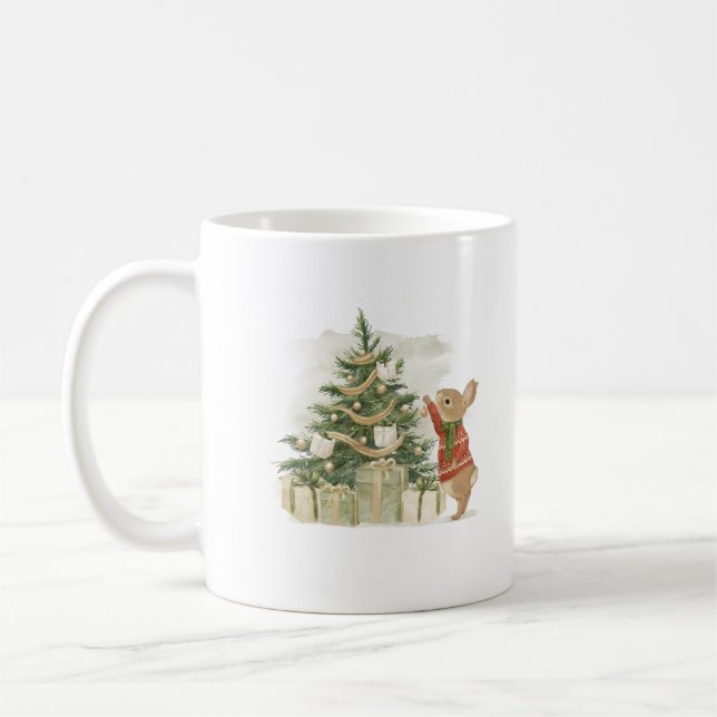 Caneca De Café Árvore de Natal de Peter Rabbit (Esquerda)