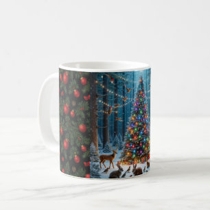 Caneca De Café Árvore de Natal e Enfeites