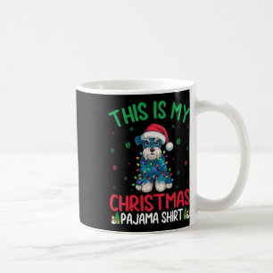 Caneca De Café Árvore de Natal Feia Papai Noel Schnauzer Miniatur