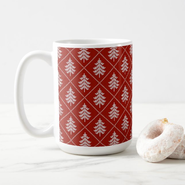 Caneca De Café Árvore de Natal Kned (Com Donut)