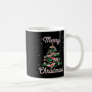Caneca De Café Árvore de Natal Koi Fish Xmas Tree Koi Carp