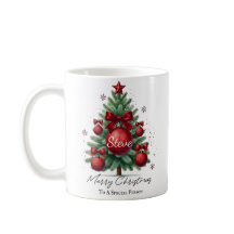Árvore de Natal Nome Personalizado Presente Elegan