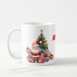 Caneca De Café Árvore de Natal Santa Clause