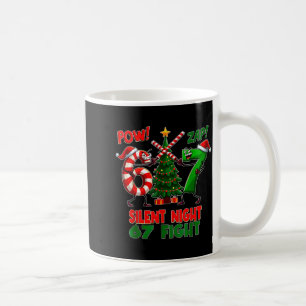 Caneca De Café Árvore de Natal Silencioso 67 Pijamas Engraçado Se